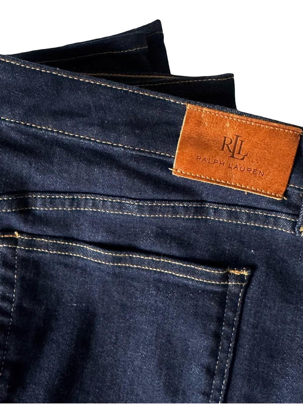 NWT Lauren Ralph Lauren Dark Indigo Denim Skirt - Picture 5 of 9